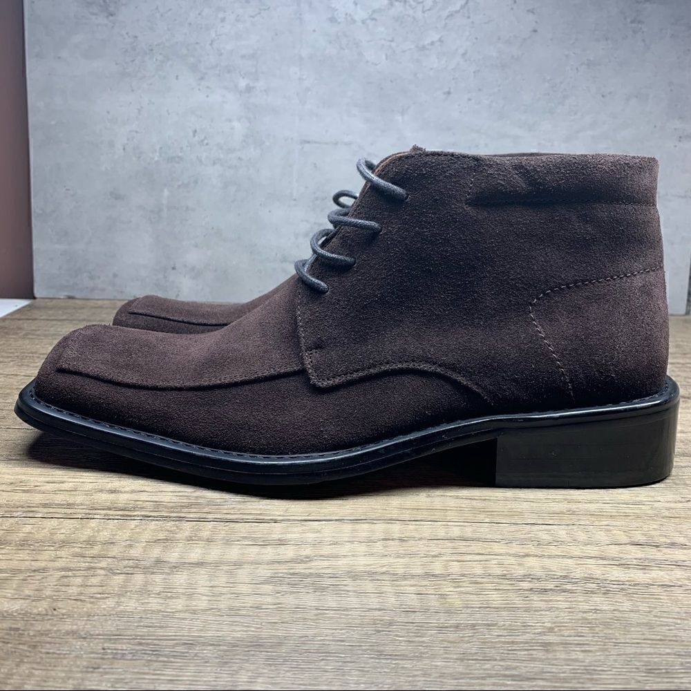 Borgesi Beverly Hills Collection~NWOT~Brown Suede Ankle Boots~Size:42